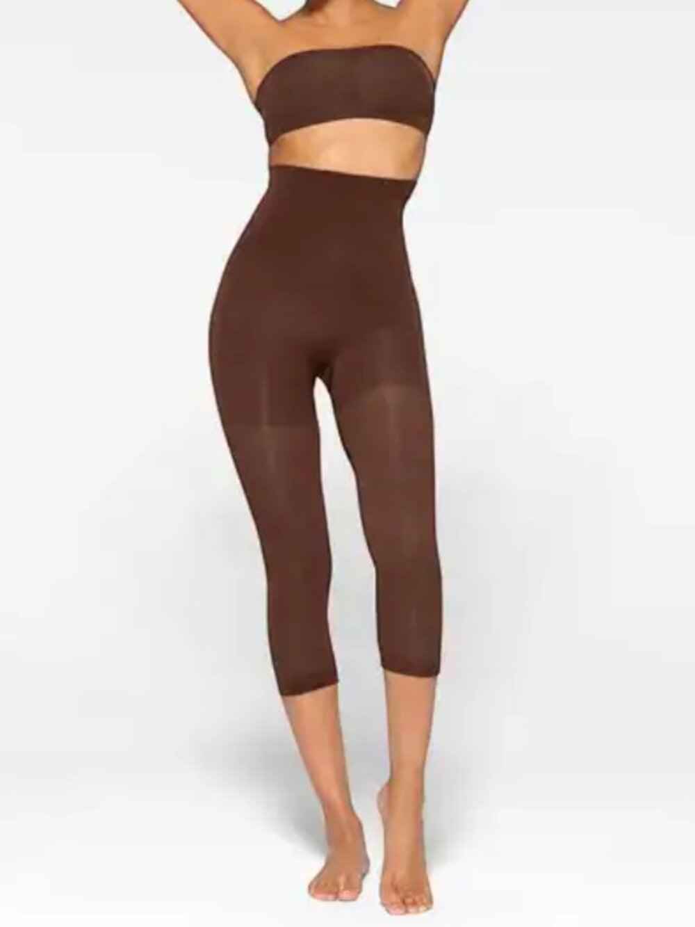 SKIMS Seamless Sculpt High-Waisted Legging Large Cocoa Brown